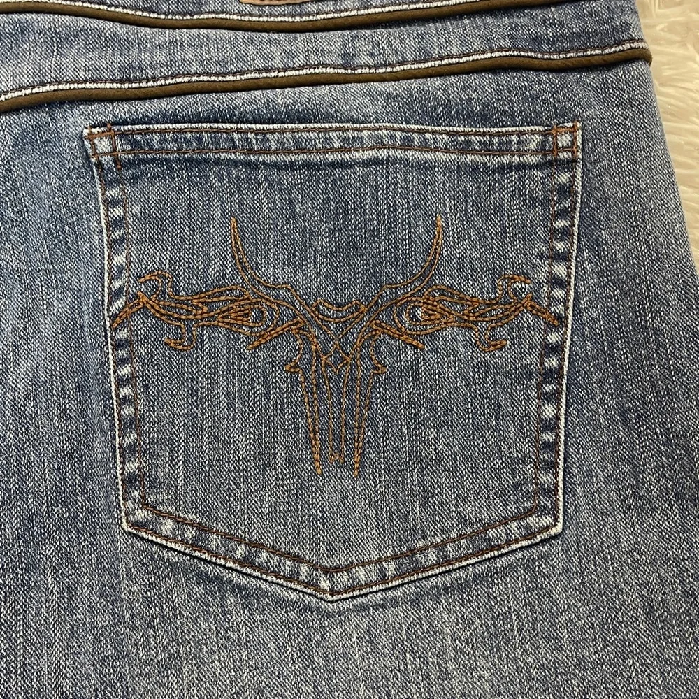 Harley-Davidson DENIM SEE MEASUREMENTS Jeans with Button Accents WOMENS 16